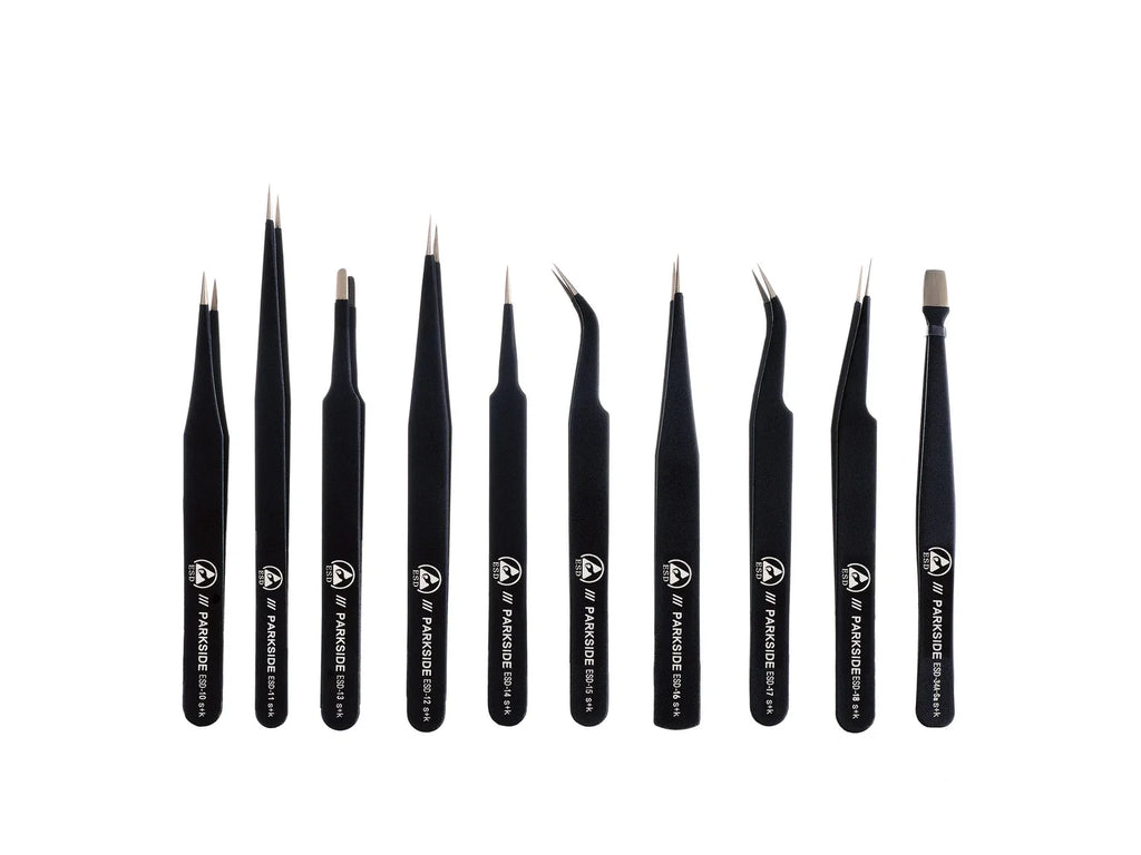 PARKSIDE Set de 10 pincettes antistatiques