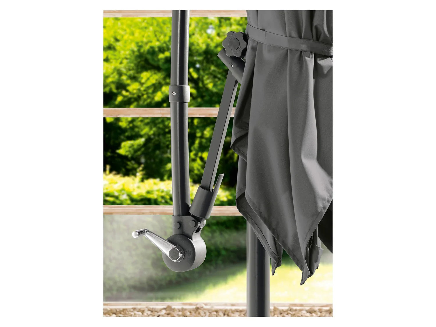 LIVARNO home Parasol dport carr 2,5 x 2,5 m, anthracite