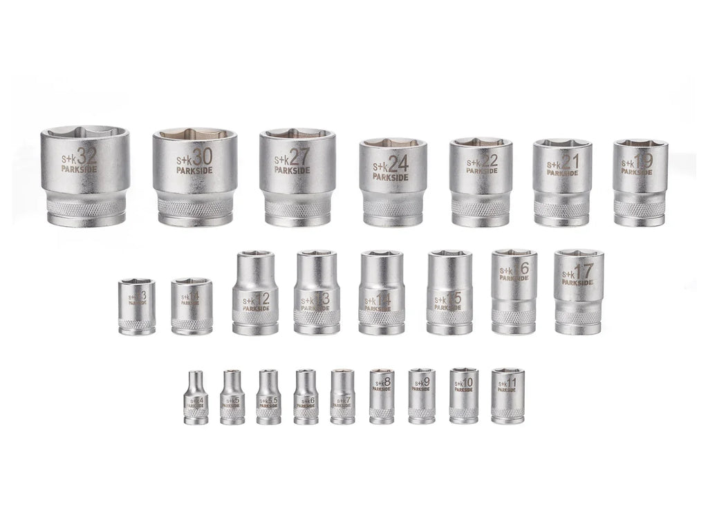 PARKSIDE Set de douilles, 24 pices