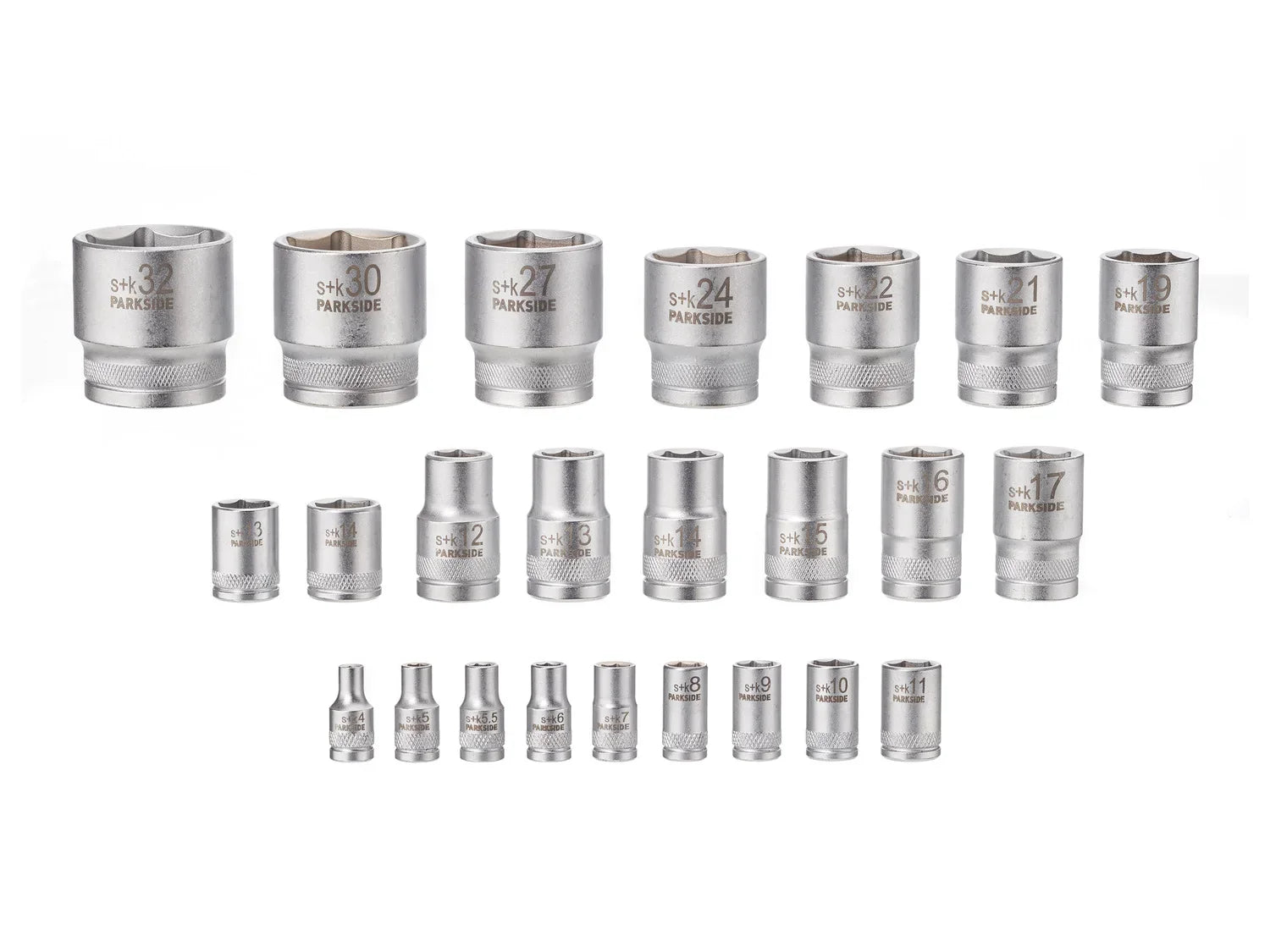PARKSIDE Set de douilles, 24 pices