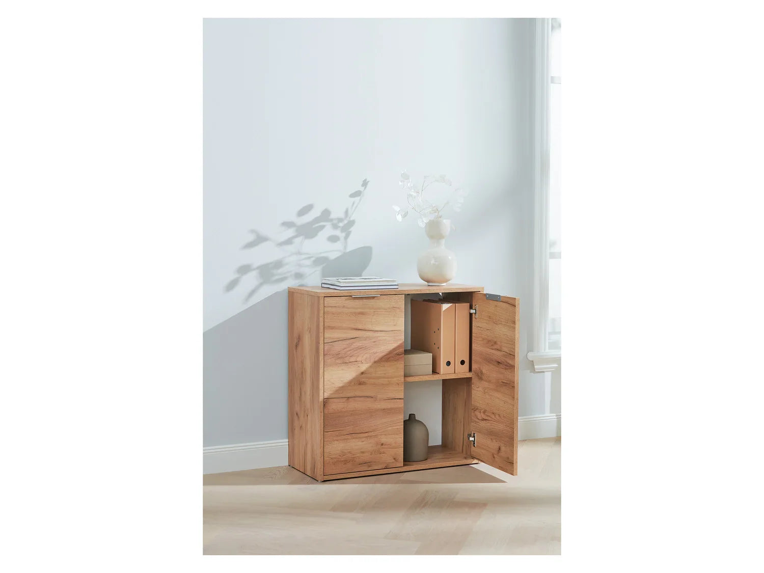 LIVARNO home Meuble bas Vrone, 80 x 80 x 35 cm, imitation chne