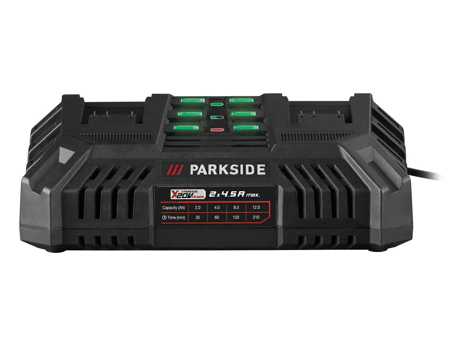 PARKSIDE Chargeur de batterie double PDSLG 20 B1, 20 V