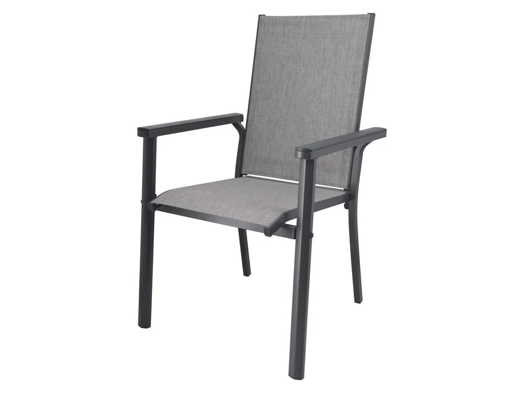 LIVARNO Table de jardin + Lot de 2 fauteuils en aluminium Houston