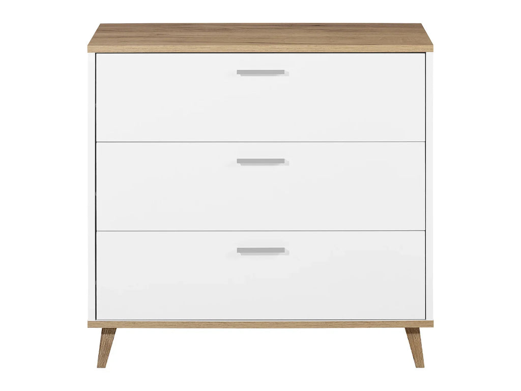 LIVARNO home Commode Corfu, 80 x 75,3 x 33 cm, blanc/imitation chne
