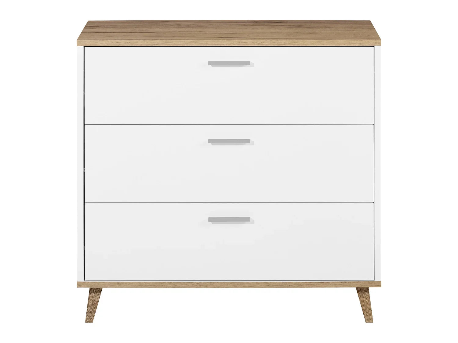 LIVARNO home Commode Corfu, 80 x 75,3 x 33 cm, blanc/imitation chne