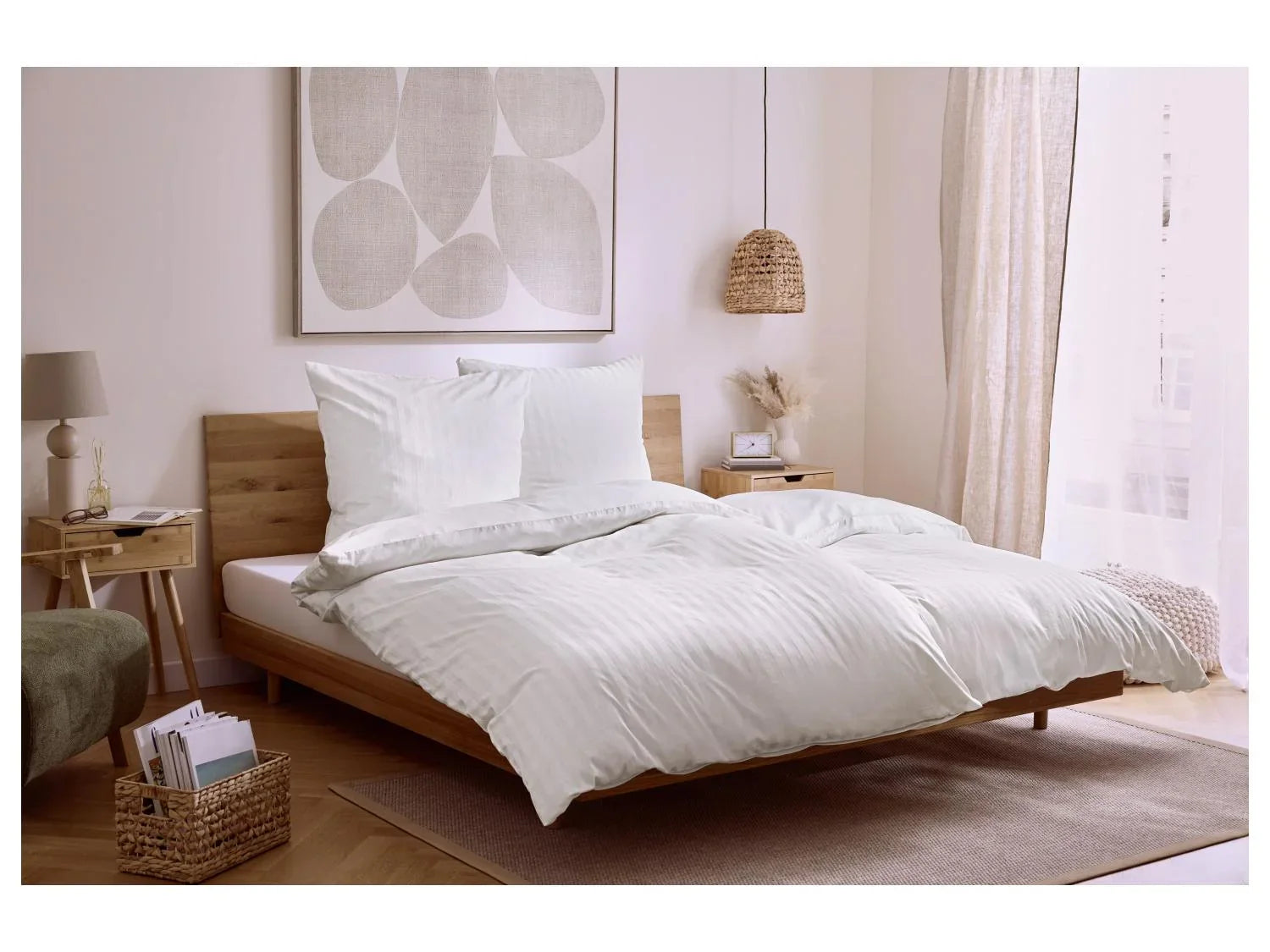 LIVARNO Parure de lit double face en viscose de bambou Premium, 140 x 200 cm