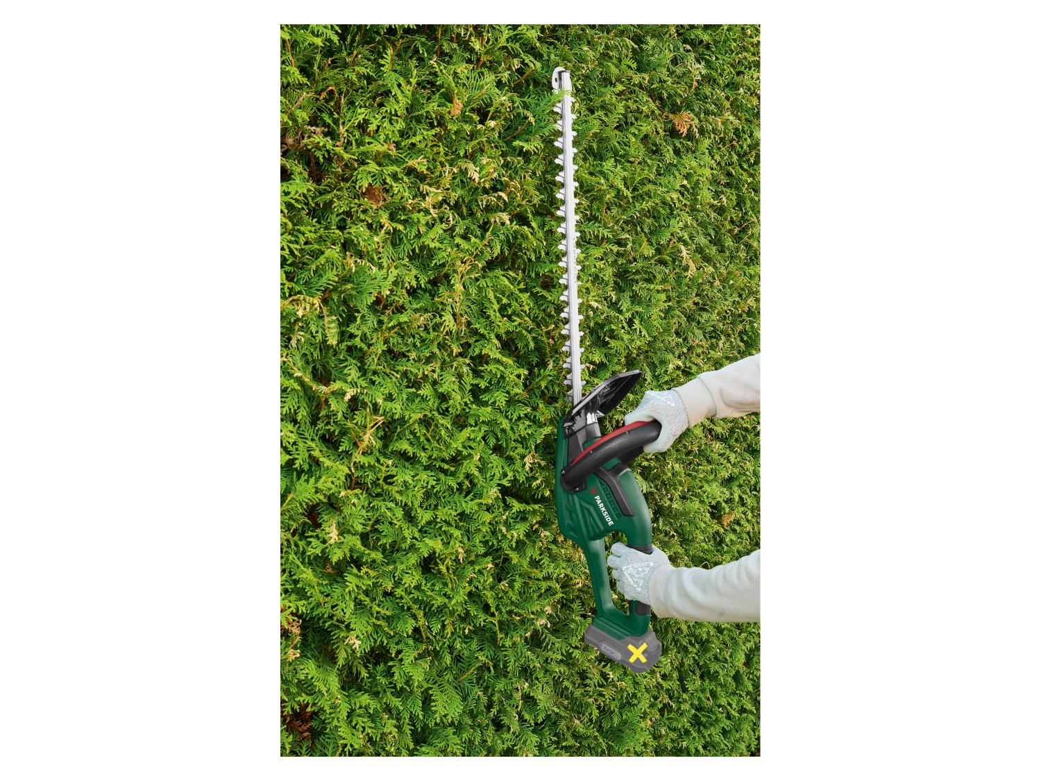 PARKSIDE Taille-haies sans fil + chargeur + batterie, 20 V