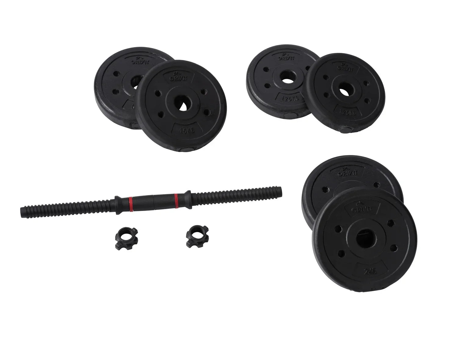 CRIVIT Set dhaltres courts, 9 pices