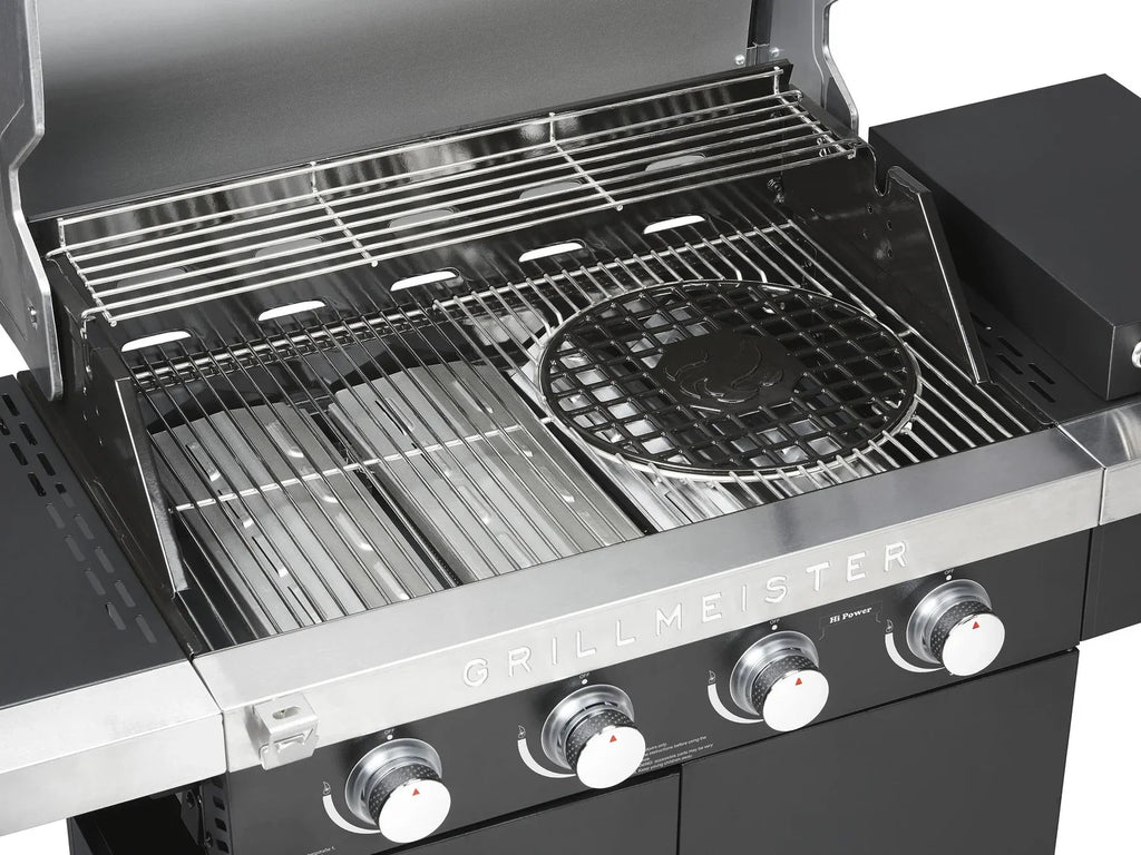 GRILLMEISTER Barbecue  gaz, avec 4 zones de cuisson