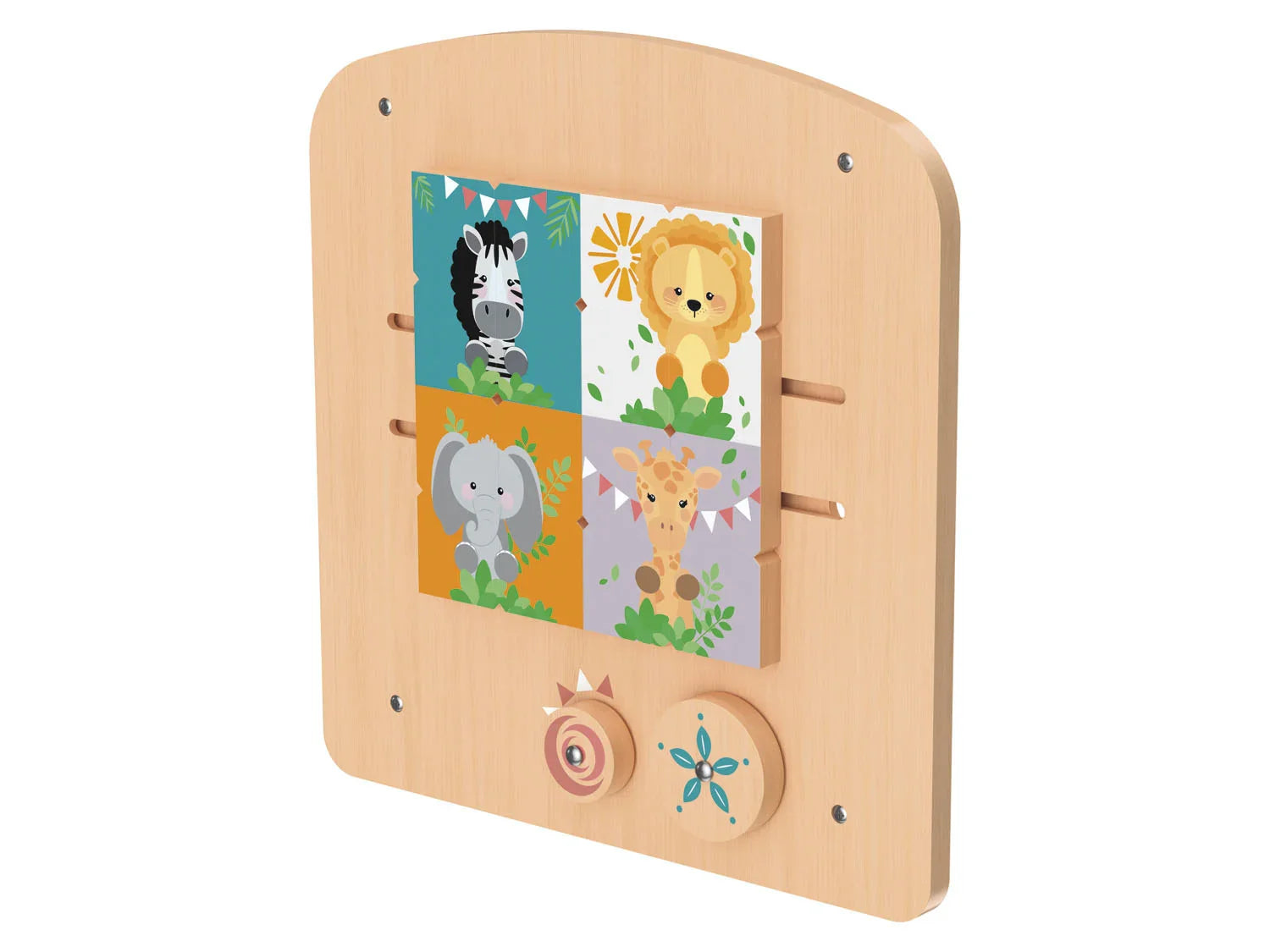 Playtive Jeu mural en bois vritable, 2 pices