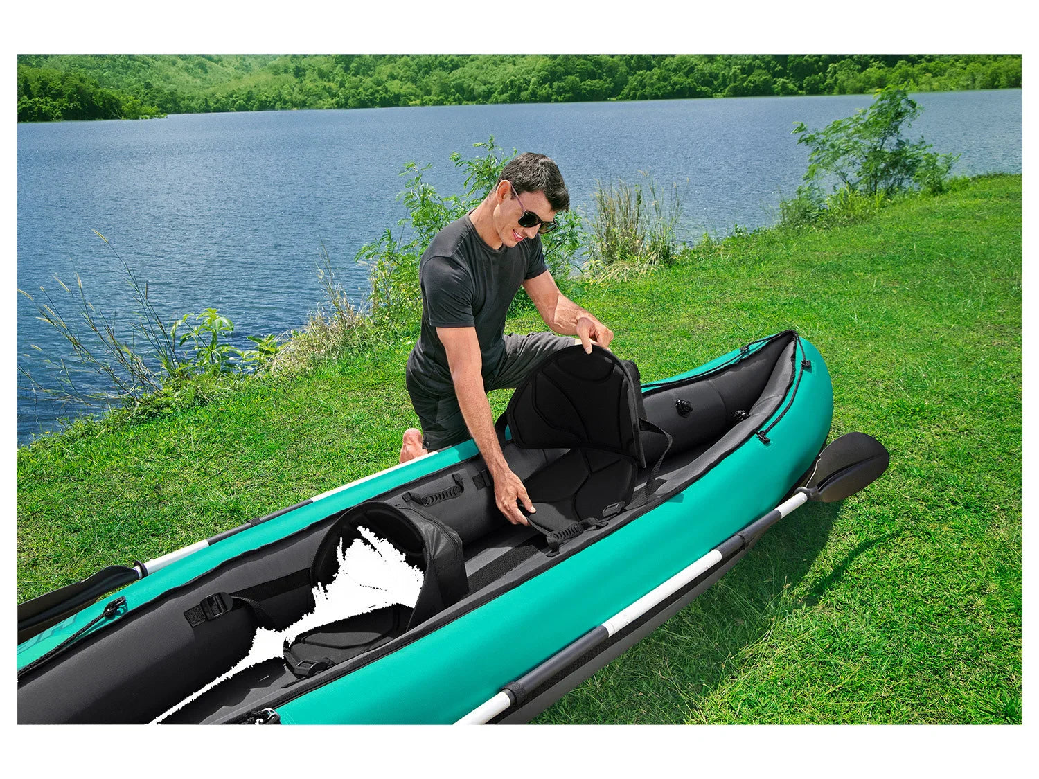 Bestway Kit kayak Hydro-Force  Ventura  pour 2 personnes 330 x 94 x 48 cm