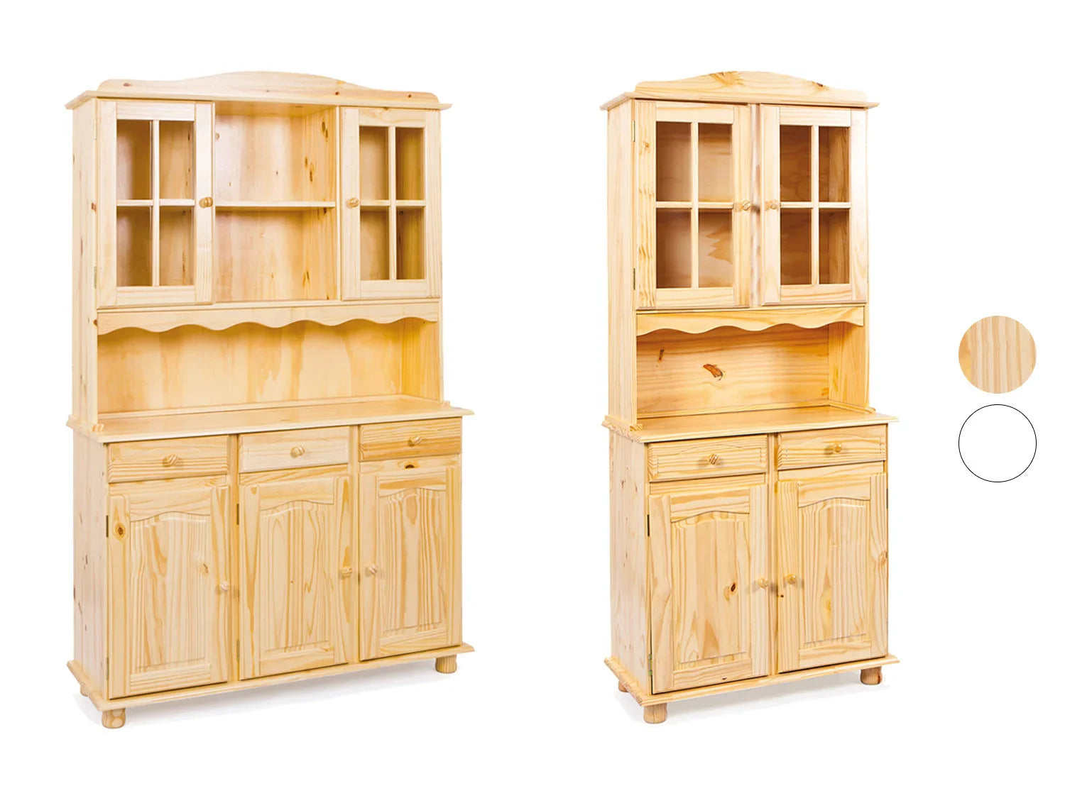 Inter Link Meuble vitrine style champtre, 2 ou 3 portes