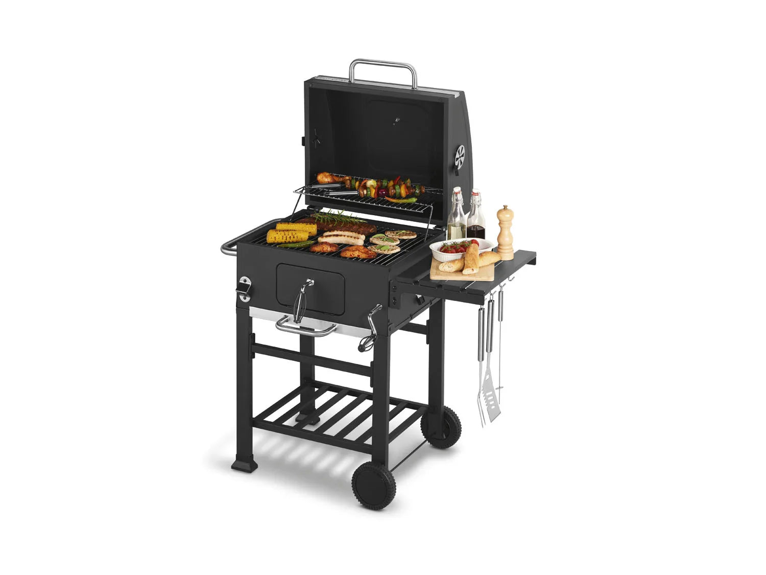 GRILLMEISTER Barbecue au charbon de bois Toronto , 52,5 x 40,5 cm