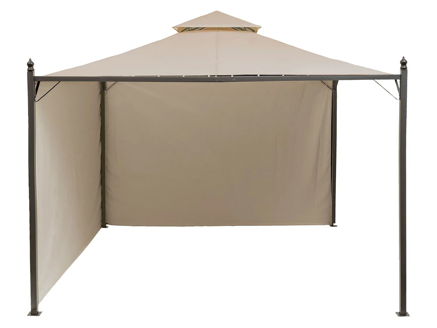 LIVARNO home Tonnelle de jardin, 2,95 x 2,95 x 2,6 m, beige/anthracite
