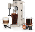 Ninja Pods & Grounds Single-Serve Coffee Maker, K-Cup Pod Compatible, Brews Grounds, Compact Design, 56-oz. Reservoir, 6-oz. Cup to 24-oz. Travel Mug Brew Sizes, Iced Coffee Maker, Stone, PB041ST