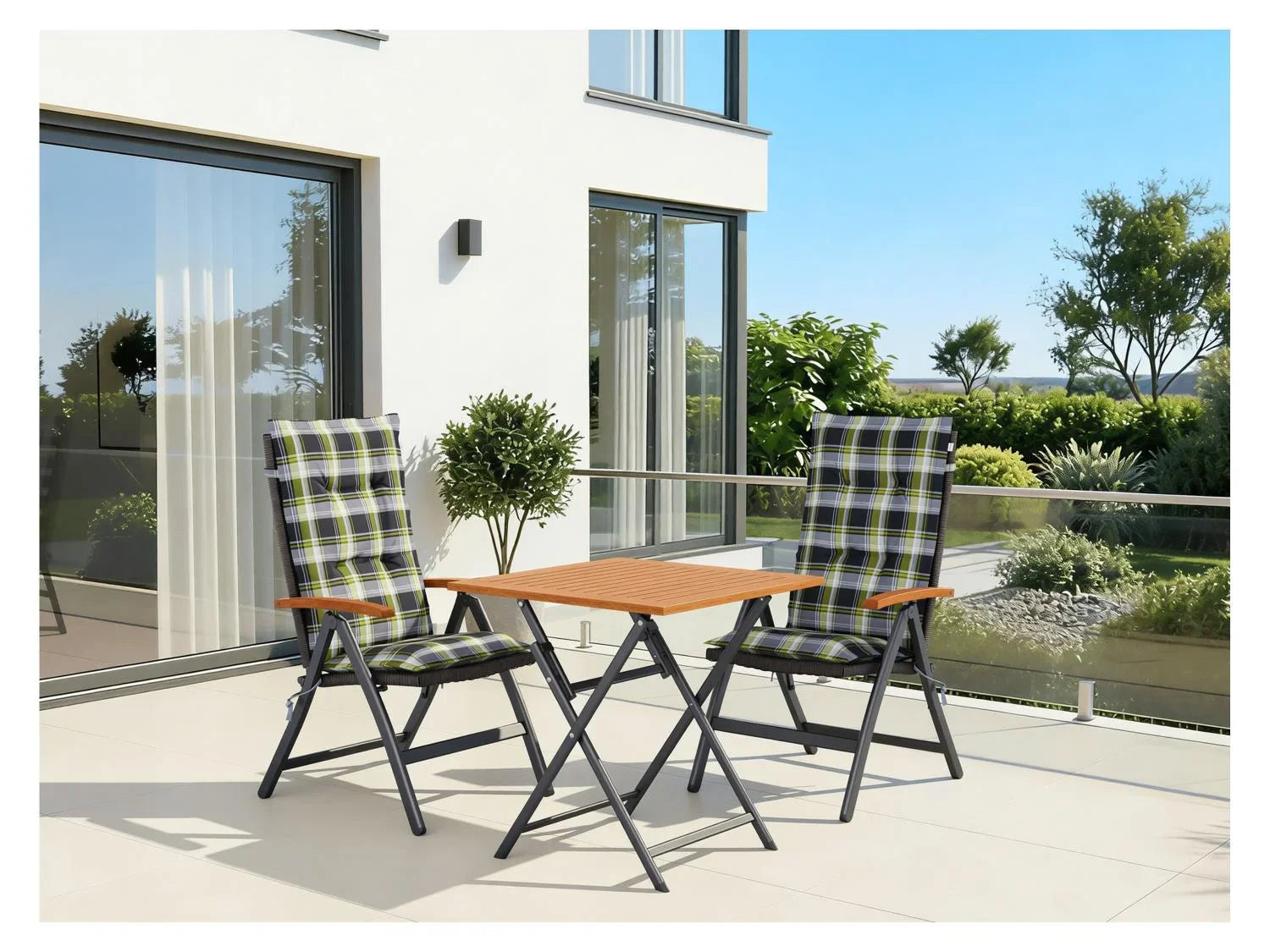 LIVARNO Lot de 2 fauteuils pliants Valencia