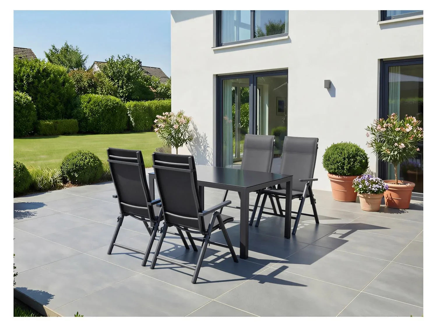 LIVARNO Lot de 2 fauteuils pliants en aluminium Houston
