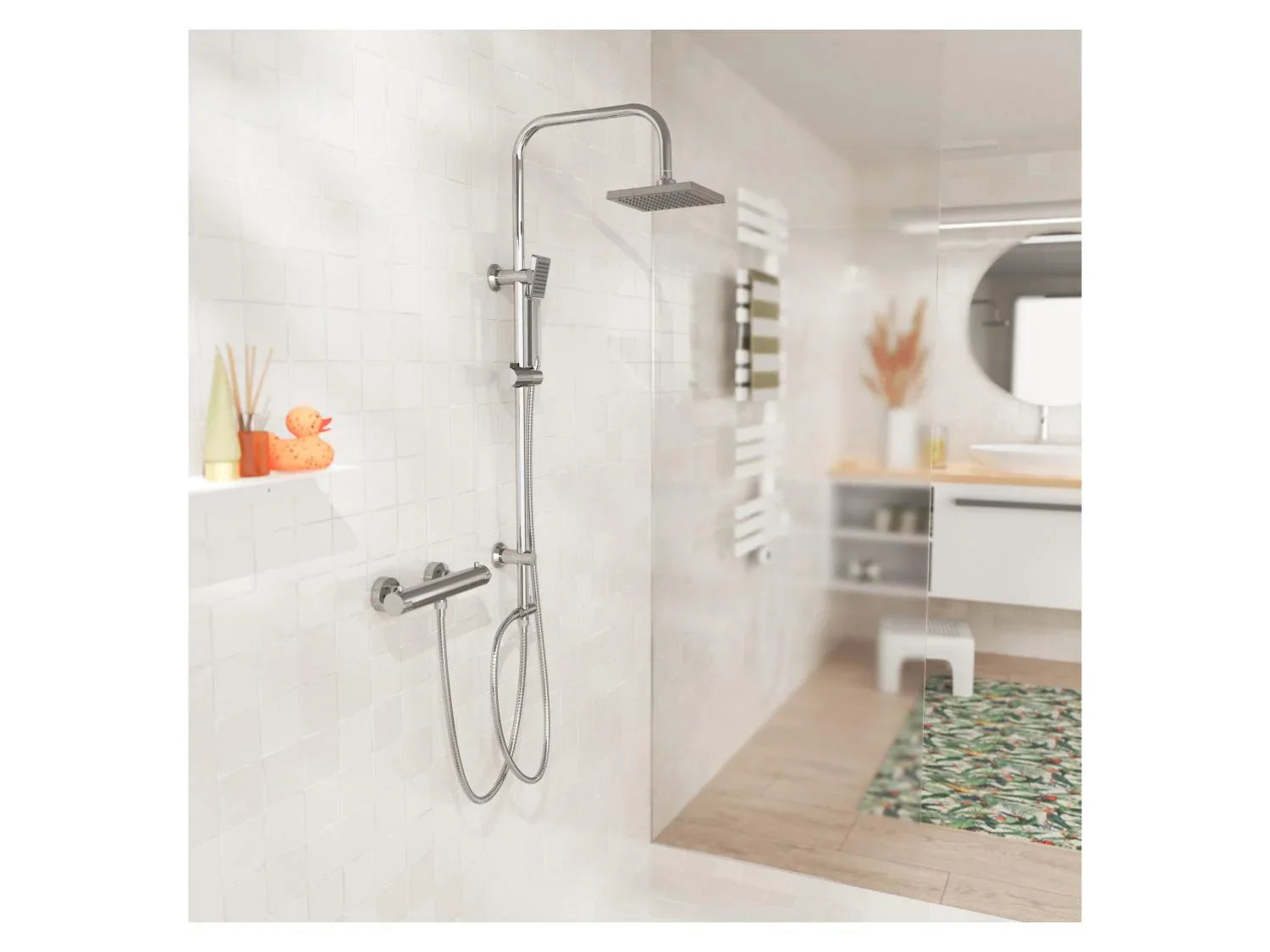 Eisl Colonne de douche effet pluie et douchette EASY ENERGY