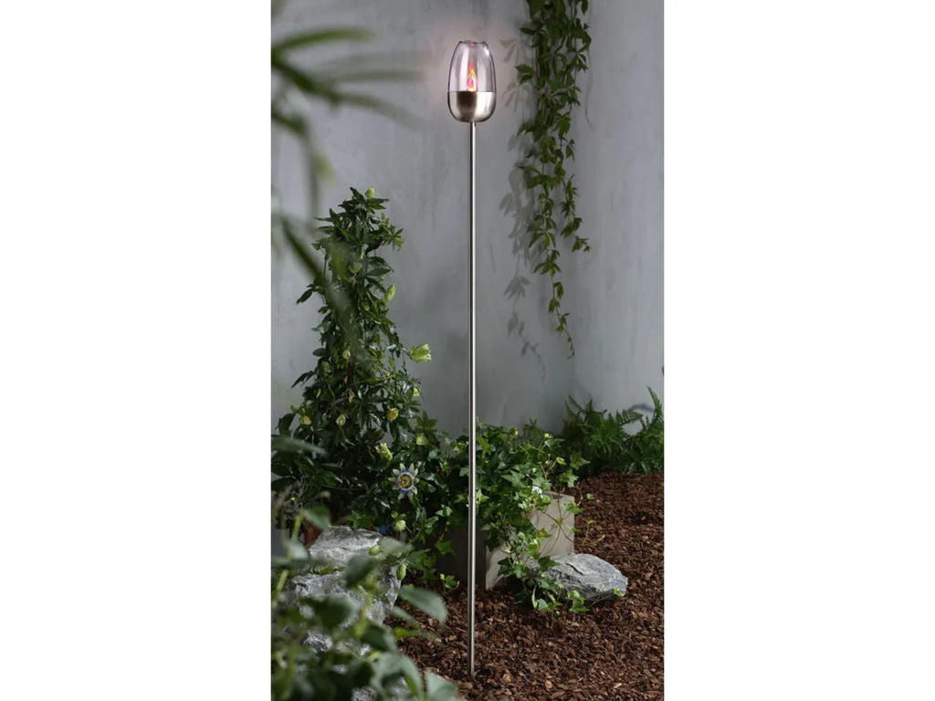 LIVARNO home Torche ou balise solaire  LED, effet flamme, 0,06 W