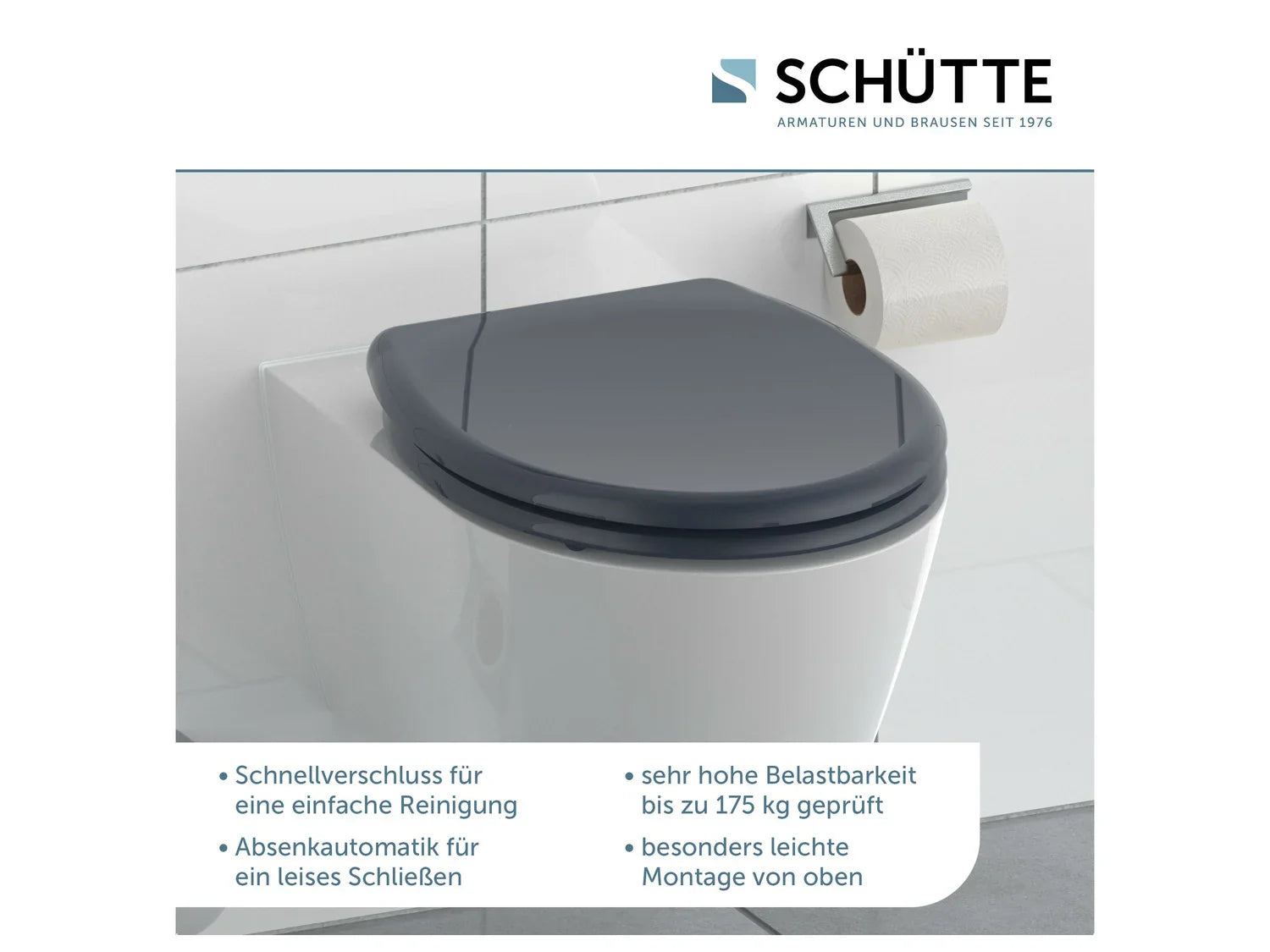 Schtte Abattant WC, avec fermeture en douceur