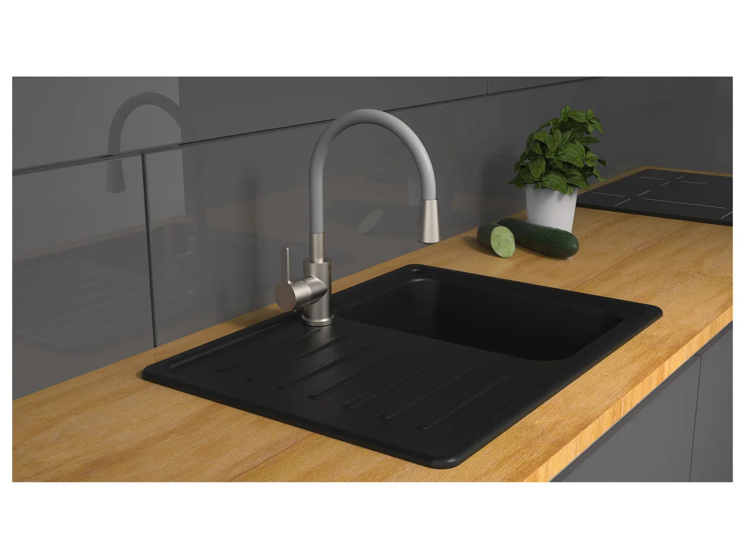 Eisl Mitigeur de cuisine Flexo, avec fonction Cold Start