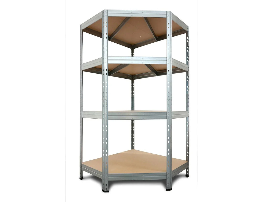 AR SHELVING Rayonnage d'angle Rivet, 4 tagres, 180 x 90 x 90 x 45 cm