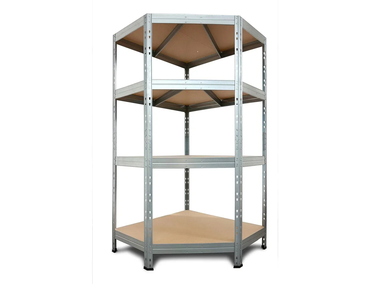 AR SHELVING Rayonnage d'angle Rivet, 4 tagres, 180 x 90 x 90 x 45 cm