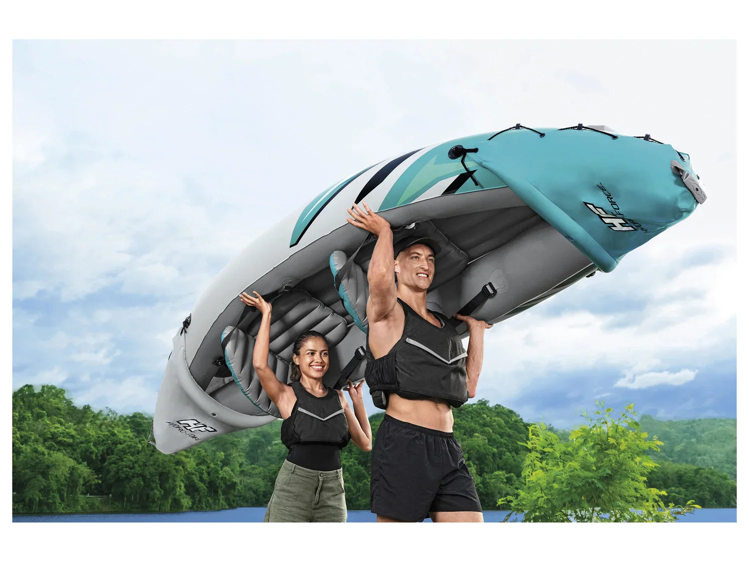 Bestway Set de kayak gonflable Hydro-Force Rapid Elite X2
