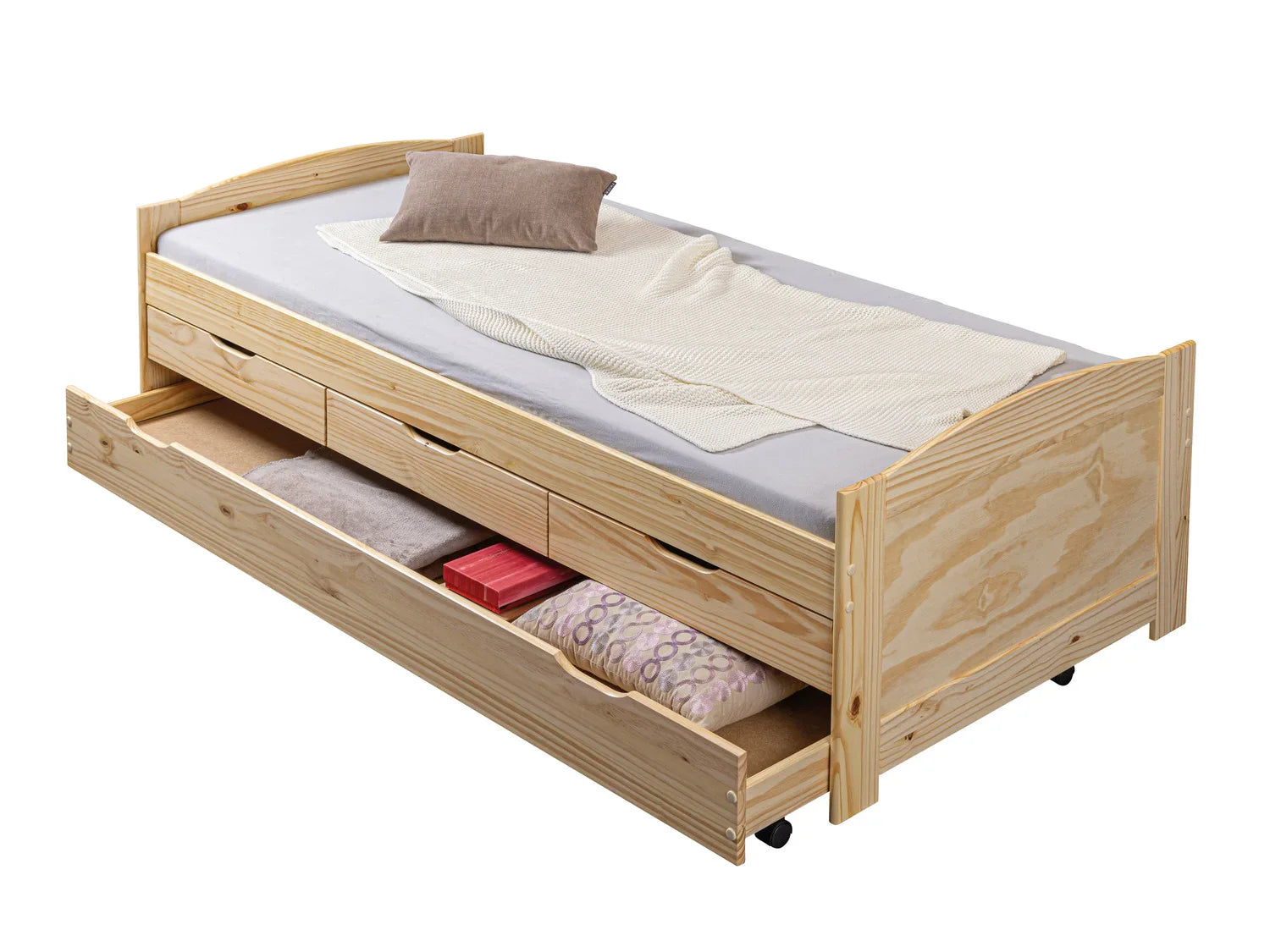 Inter Link Lit banquette 3 tiroirs, 205 x 63 x 96 cm