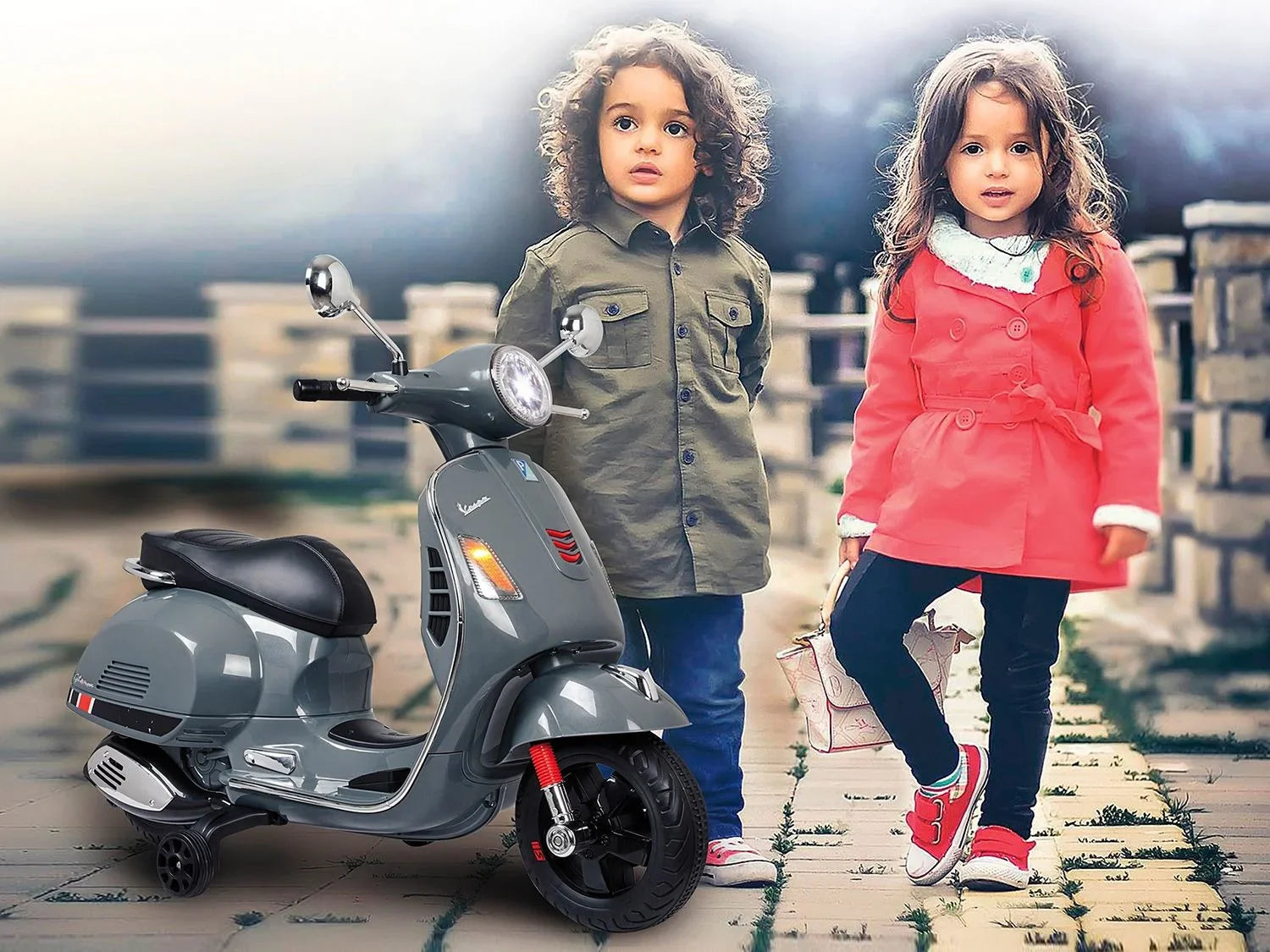 JAMARA Scooter pour enfant Ride-on Vespa GTS 125
