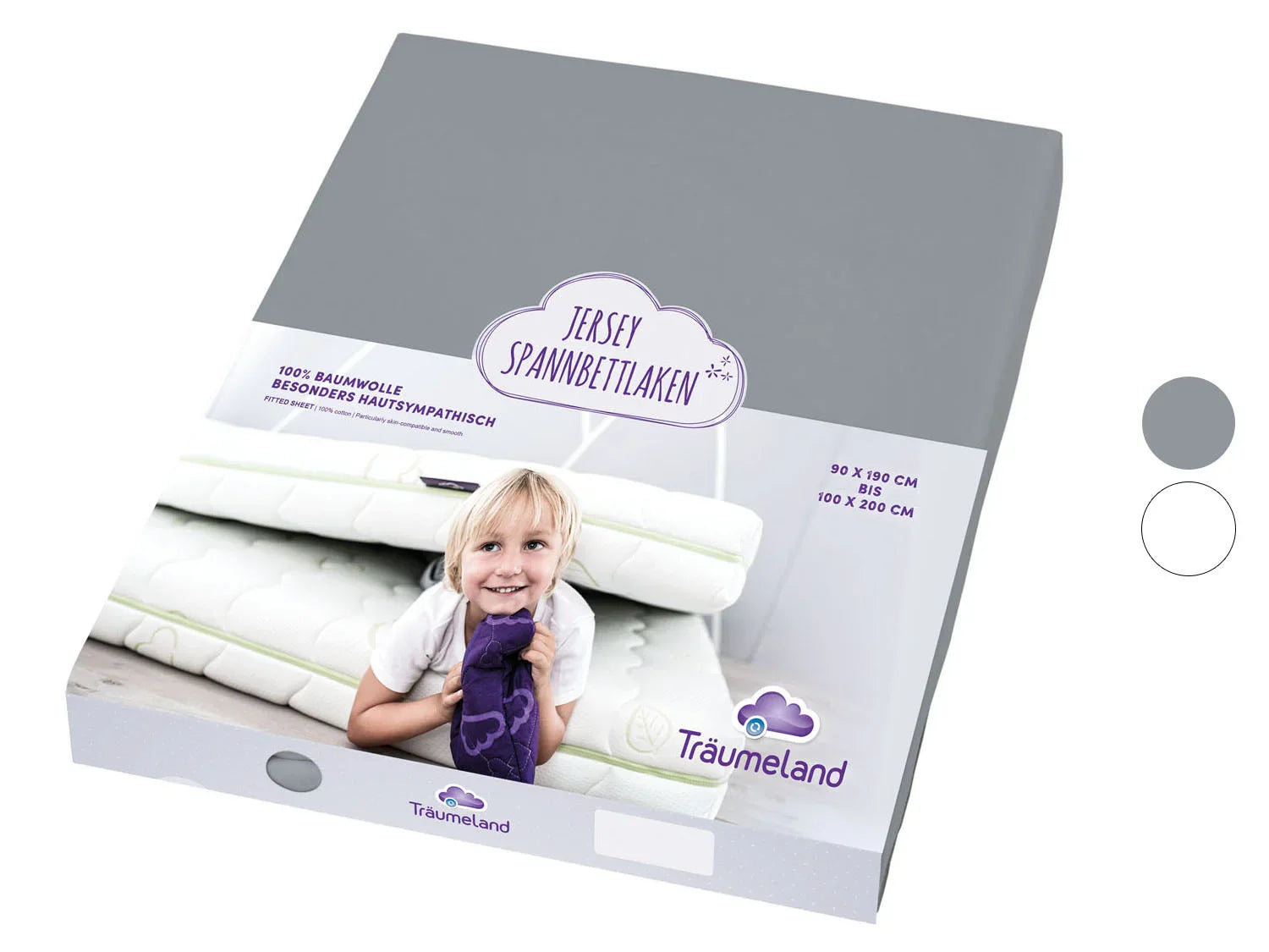 Trumeland Drap-housse en jersey, 90 x 200 cm