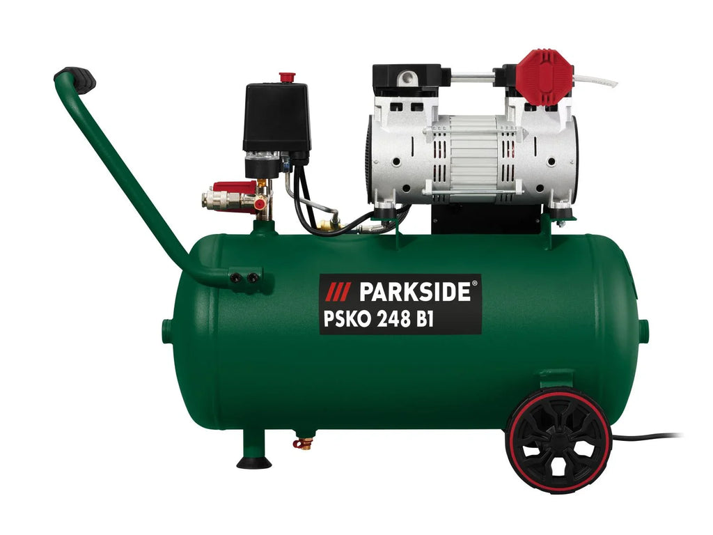 PARKSIDE Compresseur silencieux PSKO 248 B1, 8 bar, 24 L, 1100 W