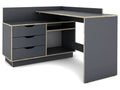 byLIVING Bureau d'angle Belfast avec compartiments, 129 x 105 x 83 cm