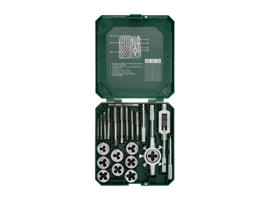 PARKSIDE Set de filetage et taraudage, 21 pices