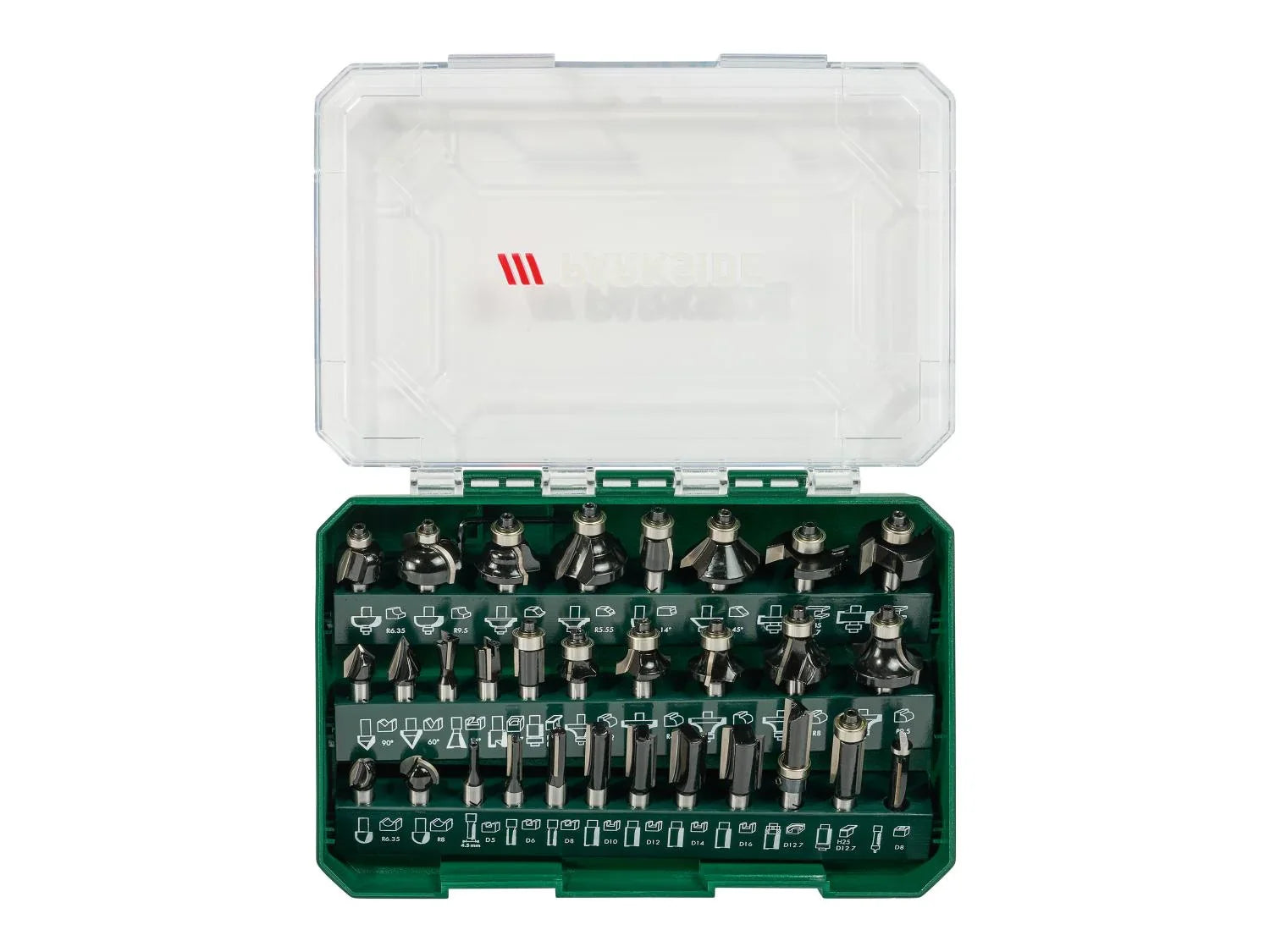 PARKSIDE Set d'embouts de fraisage PFB 30 A1, 30 pices