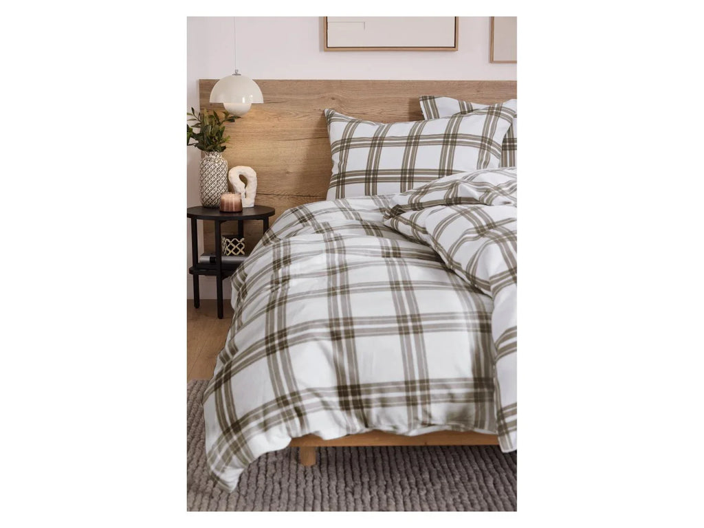 LIVARNO Drap-housse en flanelle, 180-200 x 200 cm